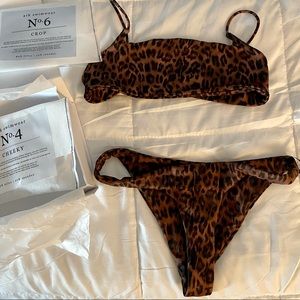 Ark Swimwear Leopard bikini & Yellow one piece